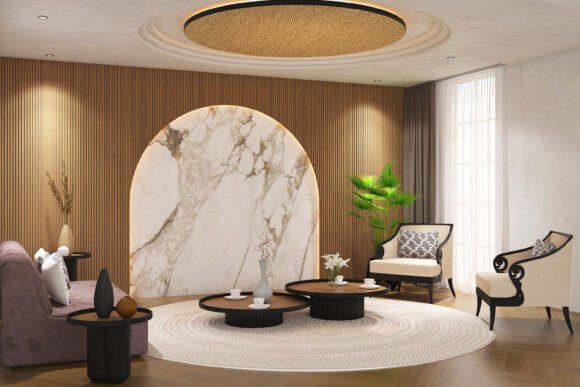 3D Render of Living Room 7: Transform Your Space with Modern Design