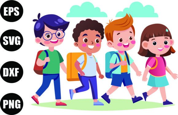 5 Character Kids Back to School Vector: A Creative Solution for Modern Designers