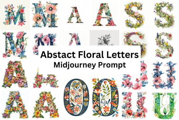 Abstract Floral Letters: A Strategic Tool for Creative Expression and Brand Identity