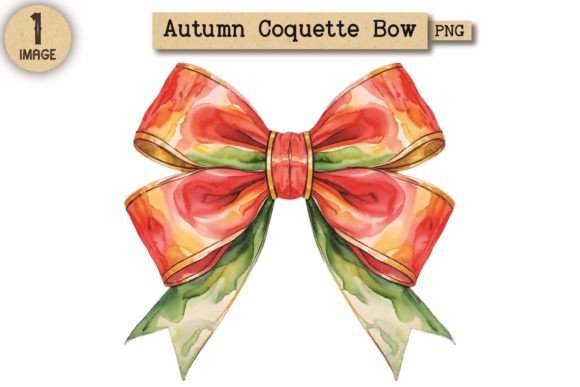 Autumn Coquette Bow PNG Clipart 8