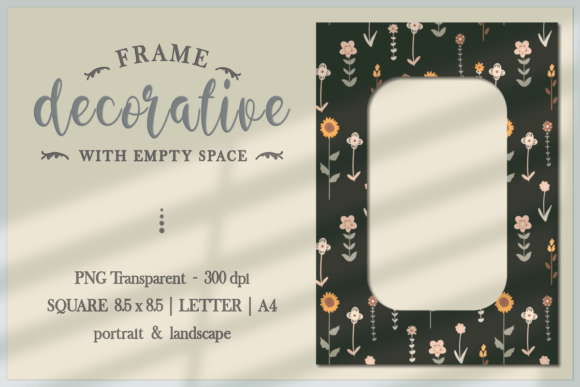 Boho Flowers Frame PNG: Creative Inspiration