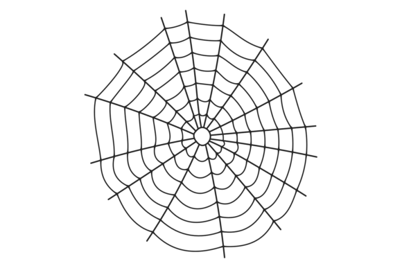 Halloween Cobweb Element: Round Decorati for Spooky Season