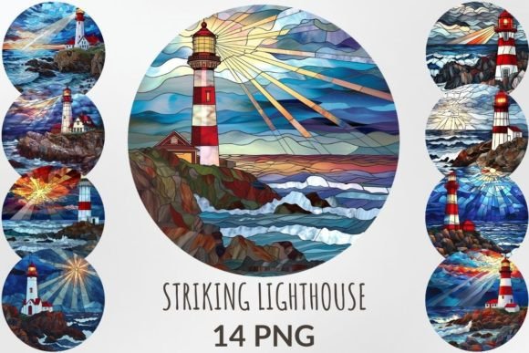 Illuminating Creativity: The Artistic Power of Stained Glass Striking Lighthouse Designs