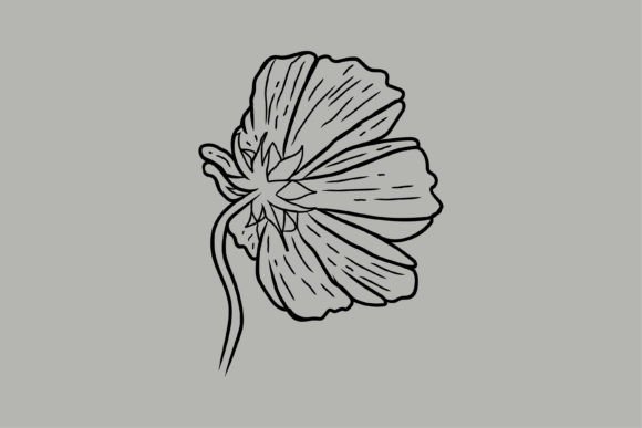 Illustration of Vintage Flower