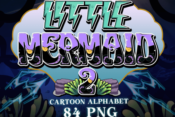Little Mermaid V2 Alphabet 84 PNG
