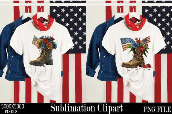 Memorial Day Watercolor Clipart 16