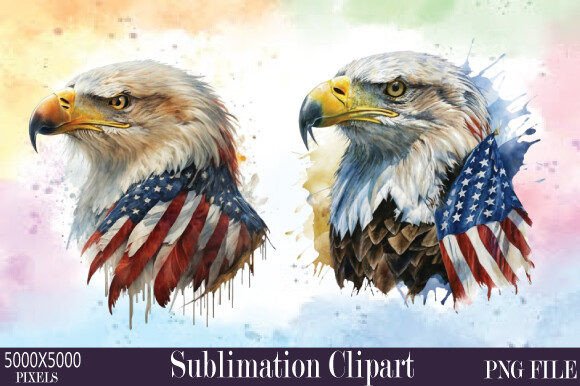 Memorial Day Watercolor Clipart 42