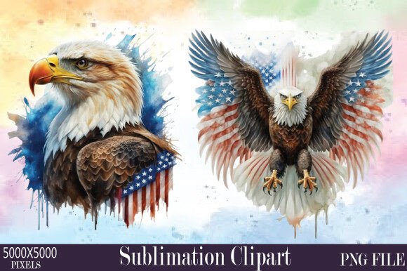 Memorial Day Watercolor Clipart 46: A Versatile Design for Creative Expression