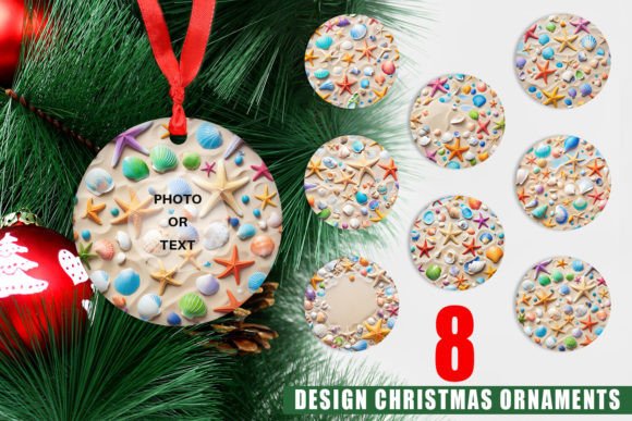 Ornament Colorful Seashells and Christmas Ornaments PNG: A Creative Way to Decorate Your Holiday