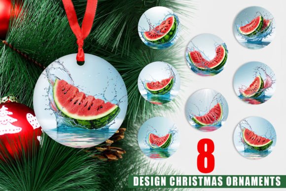 Ornament Juicy Watermelon: A Unique Addition to Your Christmas Decor