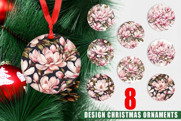 Ornament Magnolia Pattern: A Timeless Addition to Your Christmas Decor