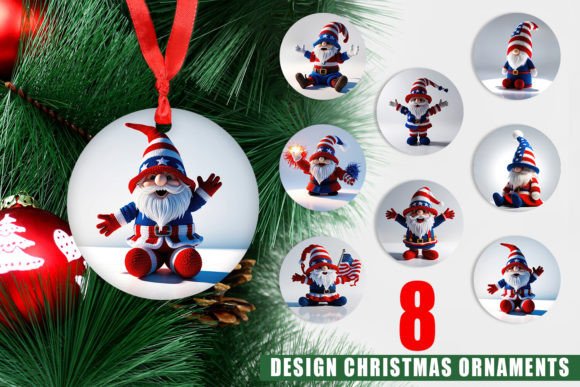 Ornament Patriotic Gnome Crochet: A Unique Addition to Your Holiday Decor