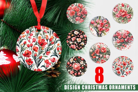 Ornament Tulip Pattern: A Versatile Design for Christmas Decor