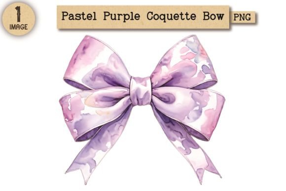Pastel Purple Coquette Bow PNG 10