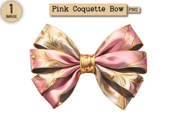 Vintage Pink Coquette Bow PNG 23: A Versatile Design for Creative Projects