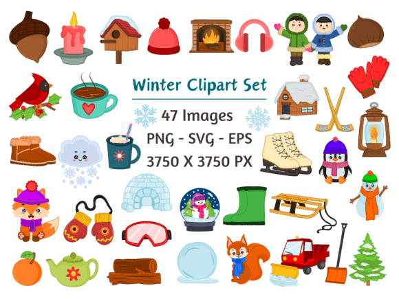 Winter Clipart Set